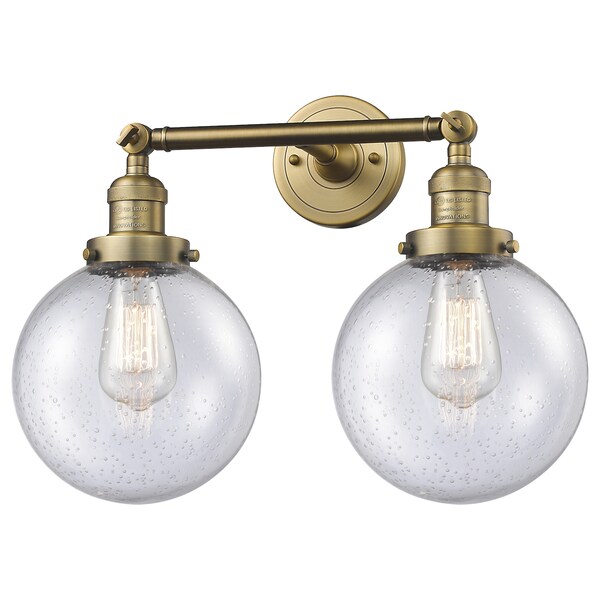 Innovations Lighting 2 Light Vintage Dimmable Led Bathroom Fixture 208-BB-G204-8-LED